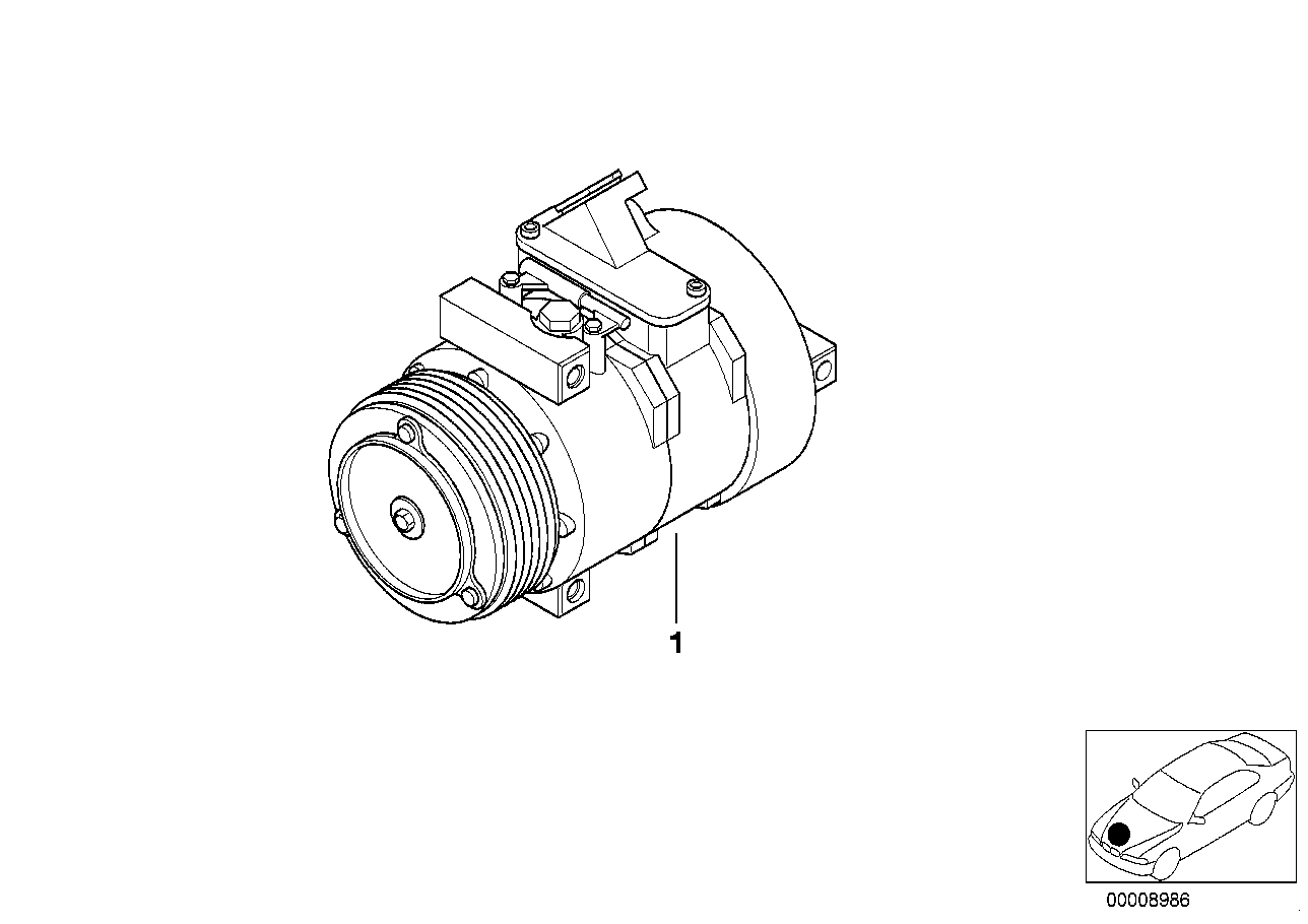 BMW 64 52 6 925 721 - Kompressor, Klimaanlage parts5.com