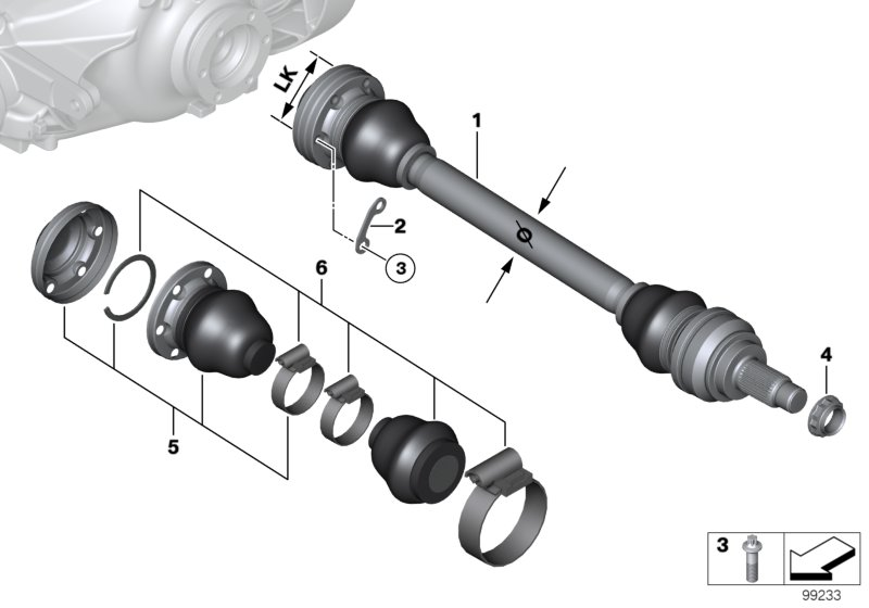 BMW 33 21 1 229 587 - Drive Shaft parts5.com