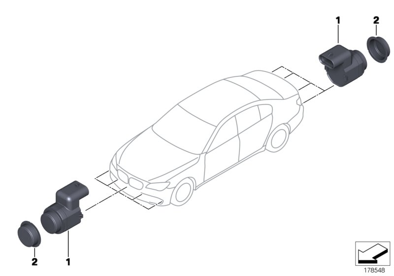 BMW 66 20 6 940 624 - Sensor, ajutor parcare parts5.com