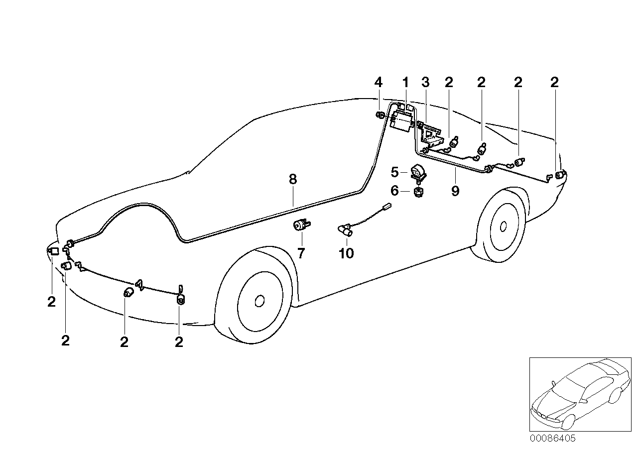 BMW 66 20 6 989 099 - Sensor, ajutor parcare parts5.com