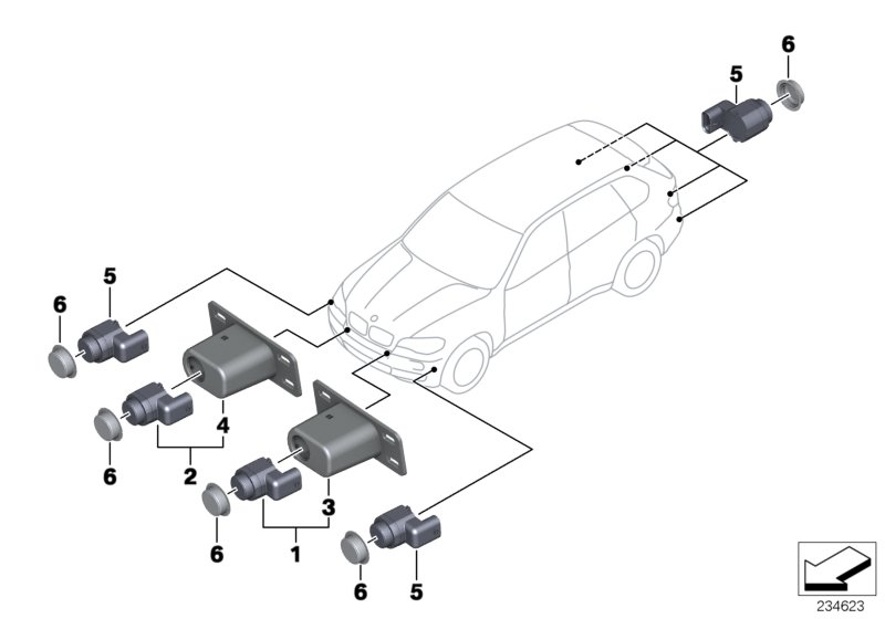 BMW 66 20 9 142 220 - Sensor, ajutor parcare parts5.com