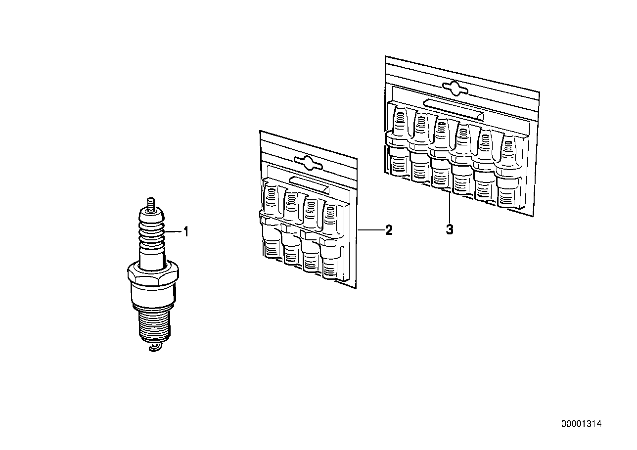 BMW 12 12 9 061 870 - Spark Plug parts5.com