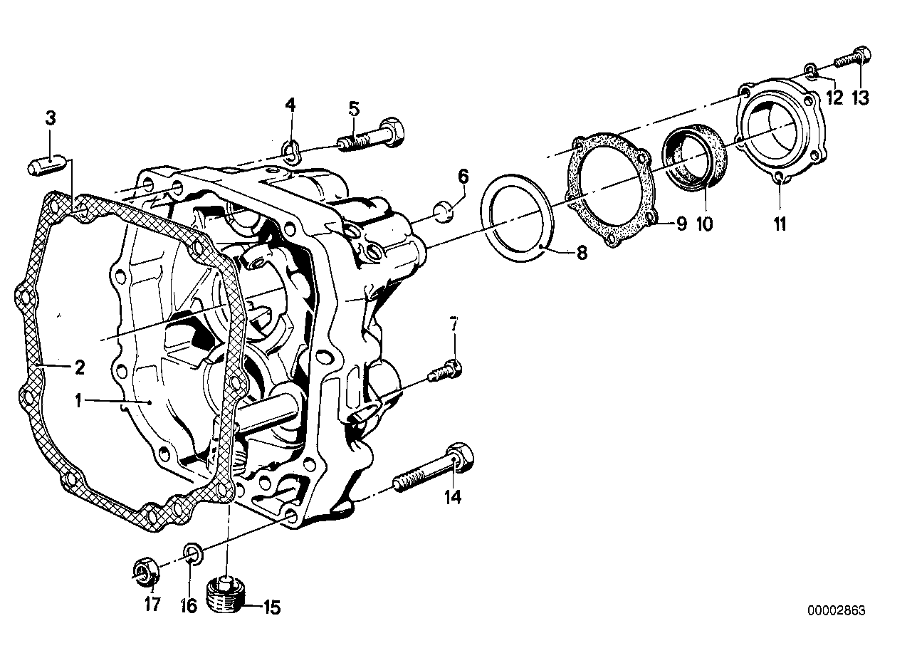 BMW 23 12 1 205 340 - Уплотняющее кольцо, ступенчатая коробка передач parts5.com