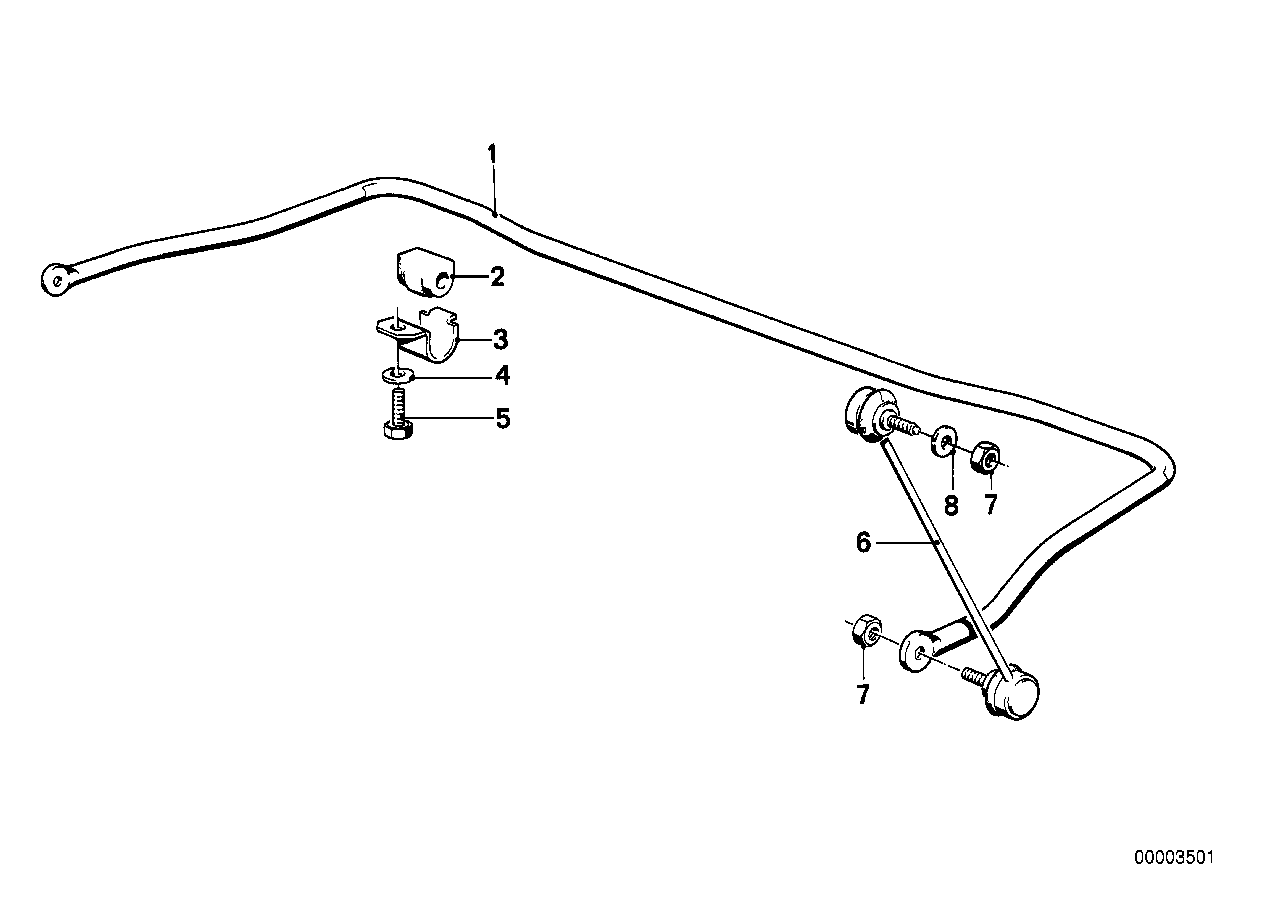 Alpina 31351134582 - Drog / opornik, stabilizator parts5.com