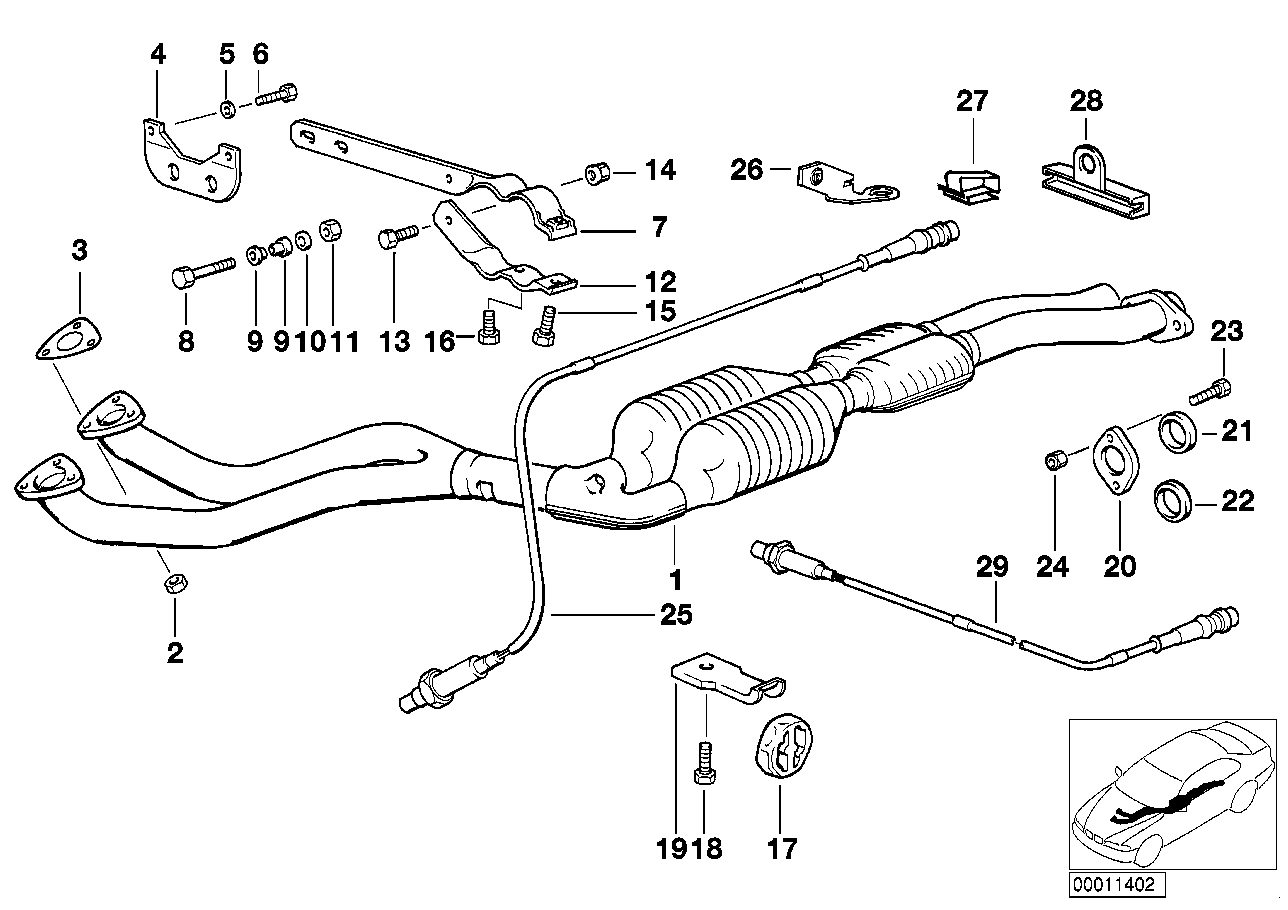 BMW 11 78 1 735 499 - Lambda Sensor parts5.com