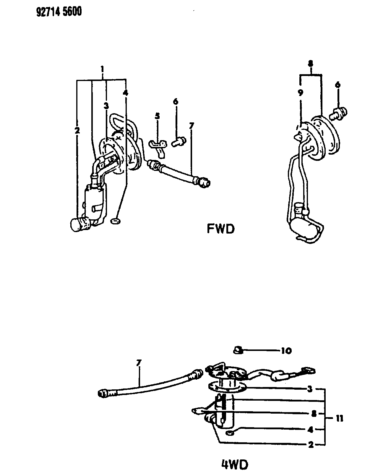 MAZDA MB83 1333 - PUMP AND GAUGE ASSEMBLY, FUEL *** parts5.com