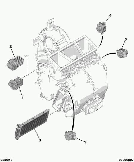 PEUGEOT 6445.XE - Resitencia, ventilador habitáculo parts5.com