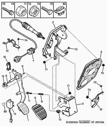 PEUGEOT 2150.CX - Clutch Cable parts5.com