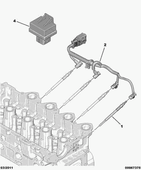 PEUGEOT 5960.F9 - Glühkerze parts5.com