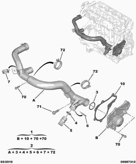 DS 1201.K8 - Vízszivattyú parts5.com