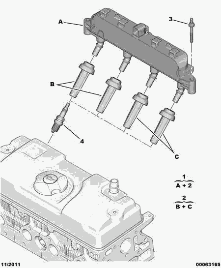 PEUGEOT 5960 F0 - Vzigalna svecka parts5.com