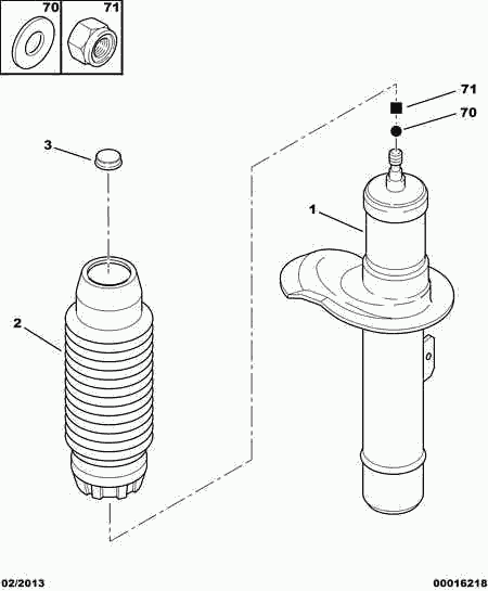 CITROËN 5202 T8 - Amortizor parts5.com