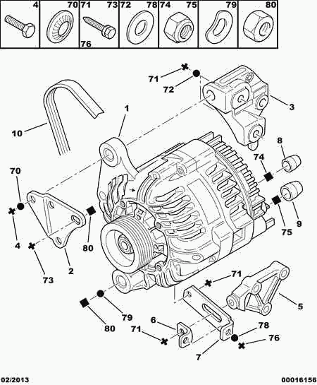 PEUGEOT (DF-PSA) 5750 XV - Kanallı V kayışı parts5.com