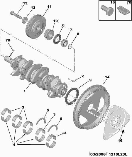 CITROËN 0127.50 - Simering, arbore cotit parts5.com