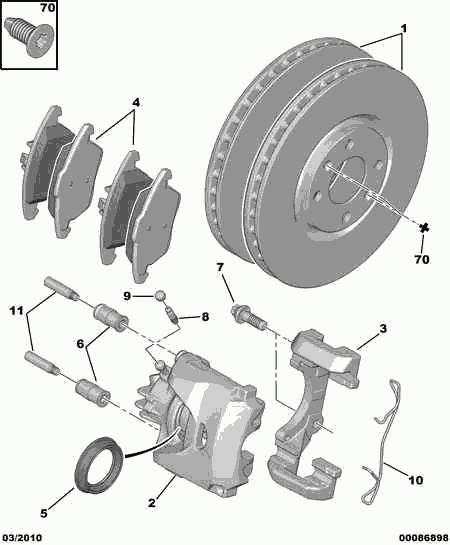 CITROËN 4400 T4 - Kočno sedlo parts5.com