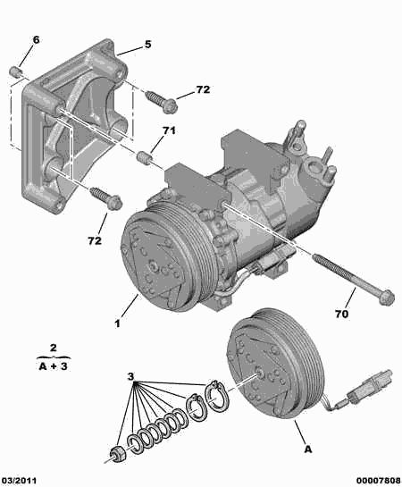 PEUGEOT 6453.LF - Kompresor, klimatyzacja parts5.com