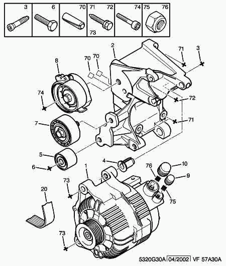 PEUGEOT 5705.5T - Generator / Alternator parts5.com