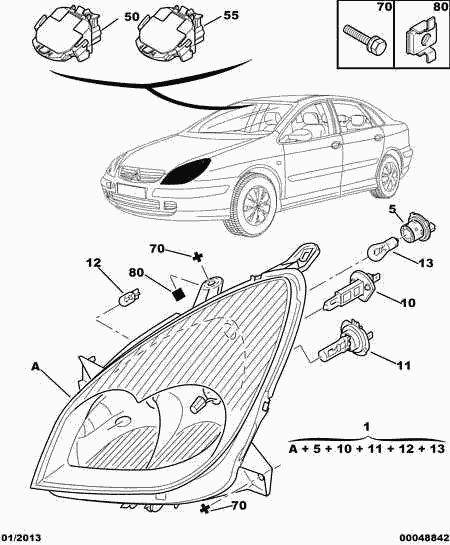 CITROËN 6216 A8 - Polttimo, kaukovalo parts5.com