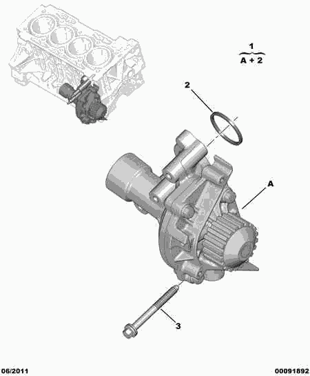 CITROËN 1201.L2 - Su pompası parts5.com