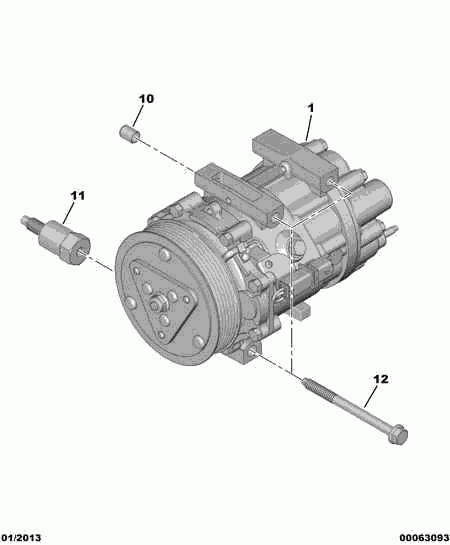 CITROËN 6453.YX - Kompresor, klima-uređaj parts5.com