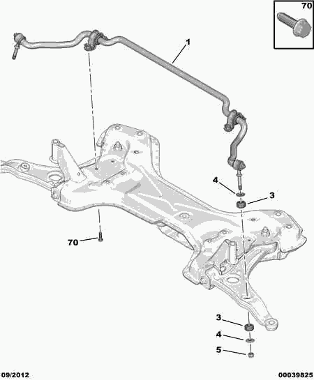 PEUGEOT 5093.16 - Tamir seti, Stabilizatör bağlantı kolu parts5.com