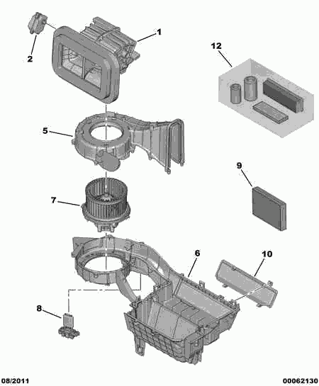 CITROËN 6447 YC - Szűrő, utastér levegő parts5.com