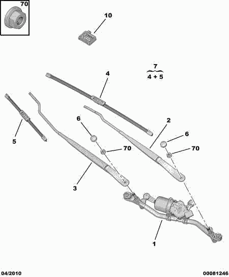 CITROËN 6423 C9 - Перо на чистачка parts5.com