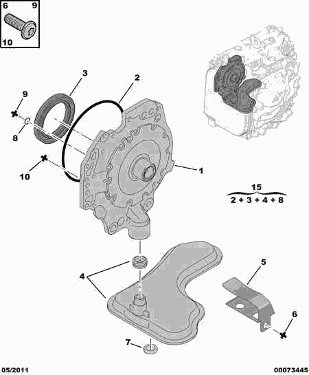 PEUGEOT (DF-PSA) 2299.60 - Hidraulikus szűrő, automatikus váltó parts5.com