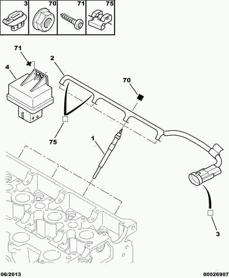 PEUGEOT 5981.40 - Upravljački uređaj, vrijeme grijanja parts5.com