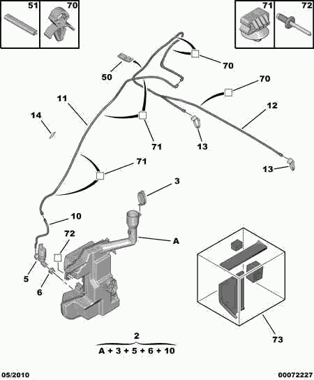 PEUGEOT 6434 97 - Water Pump, window cleaning parts5.com