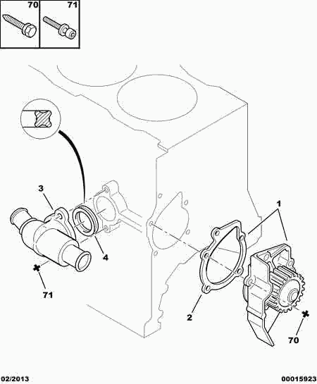 CITROËN 1201.A1 - Bomba de agua parts5.com