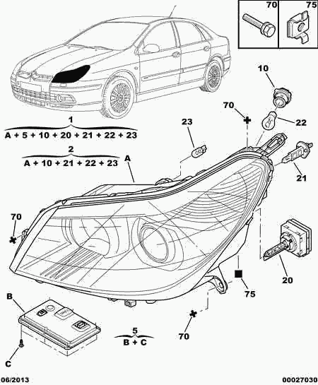 CITROËN 6224 F9 - Συσκευή ανάφλεξης, λυχνία εκκένωσης αερίου parts5.com