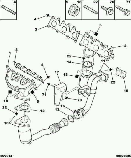 PEUGEOT (DF-PSA) 1705 RP - Καταλύτης parts5.com