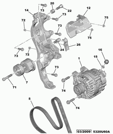 PEUGEOT 5705 KR - Alternator parts5.com