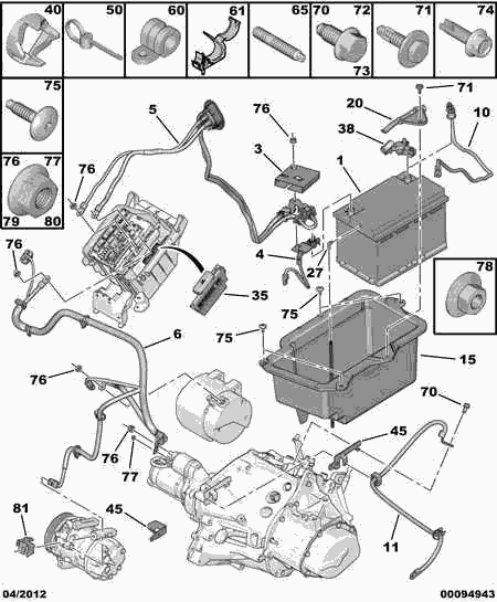 CITROËN/PEUGEOT 5600 QA - Käivitusaku parts5.com