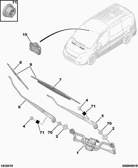 PEUGEOT (DF-PSA) 6426 WH - Wiper Blade parts5.com