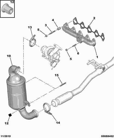 PEUGEOT (DF-PSA) 1738 11 - Catalizador parts5.com