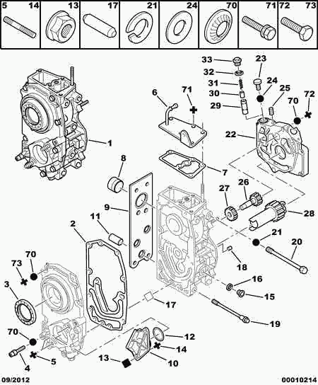 PEUGEOT (DF-PSA) 1024 09 - Τσιμούχα, εκκεντρ. άξονας parts5.com