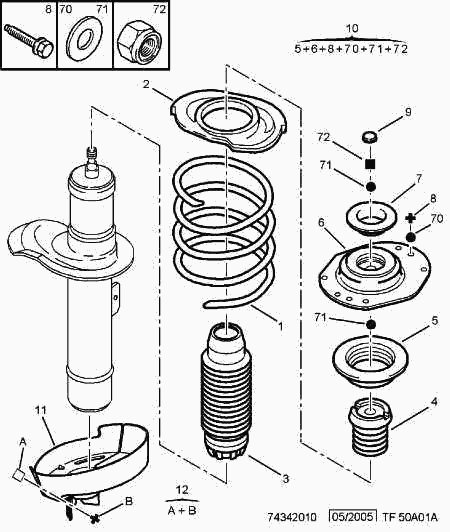 CITROËN 5031 72 - Cojinete columna suspensión parts5.com