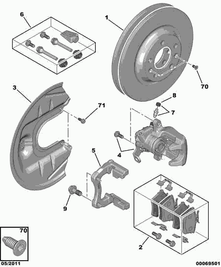 PEUGEOT 4249 C1 - Disc frana parts5.com