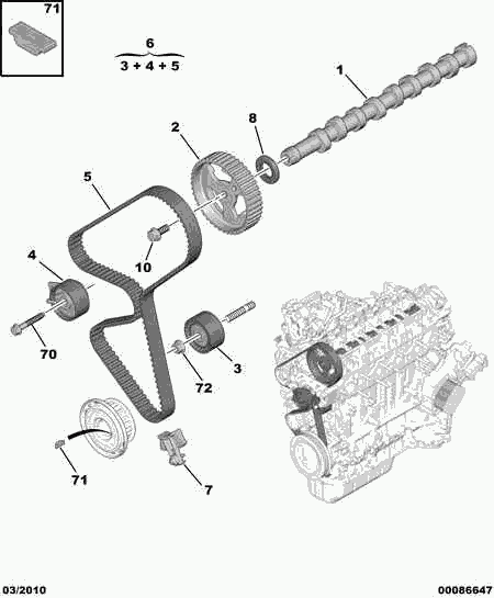 DS 16 087 459 80 - Timing Belt parts5.com