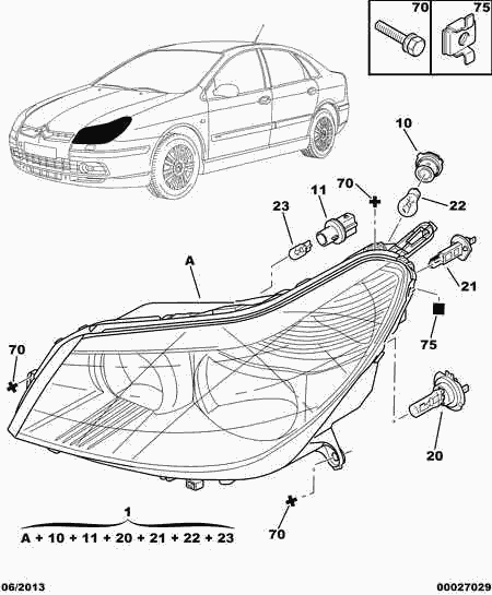 CITROËN 6216.31 - Ampul, sinyal lambası parts5.com