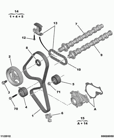 CITROËN 0831.V4 - Timing Belt Set parts5.com