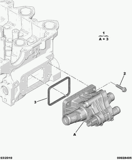 CITROËN 1336 X2 - Θερμοστάτης, ψυκτικό υγρό parts5.com