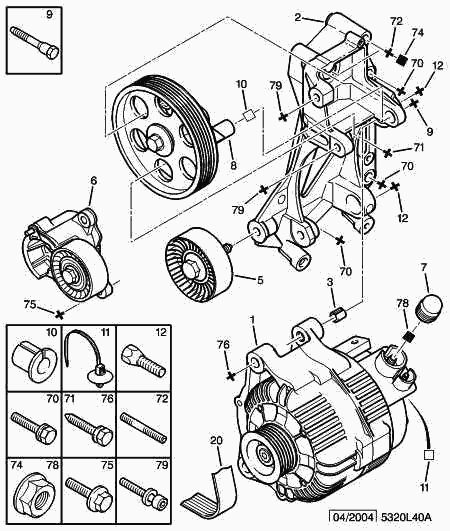 PEUGEOT (DF-PSA) 5705 AC - Pulley, alternator, freewheel clutch parts5.com