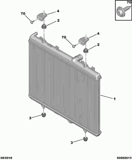 CITROËN/PEUGEOT 1330 G9 - Radiator, racire motor parts5.com