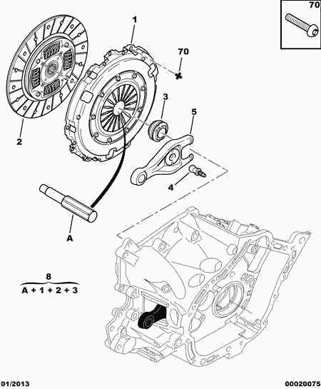 PEUGEOT (DF-PSA) 2055.W4 - Kuplungkészlet parts5.com