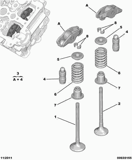 PEUGEOT 0942.53 - Повдигач на клапан parts5.com