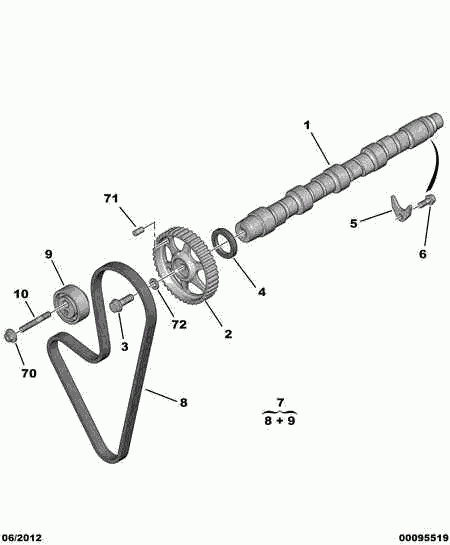 PEUGEOT (DF-PSA) 0831 13 - Komplet zaptivnih prstenova (semeringa), motor parts5.com