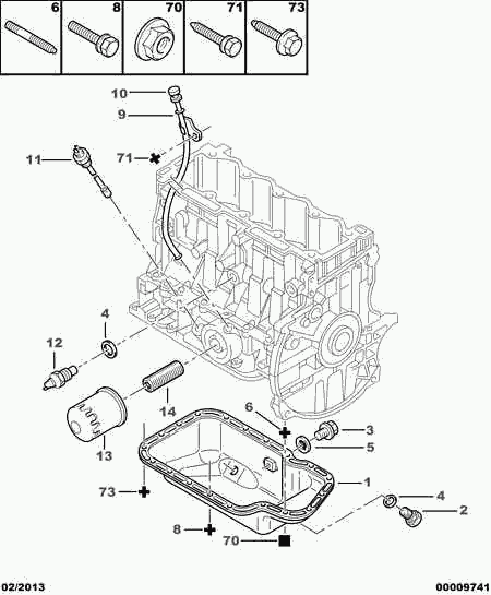 PEUGEOT 1109 CN - Oljni filter parts5.com